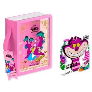 Wet n Wild Alice and Wonderland storybook makeup case & Cheshire Cat mirror